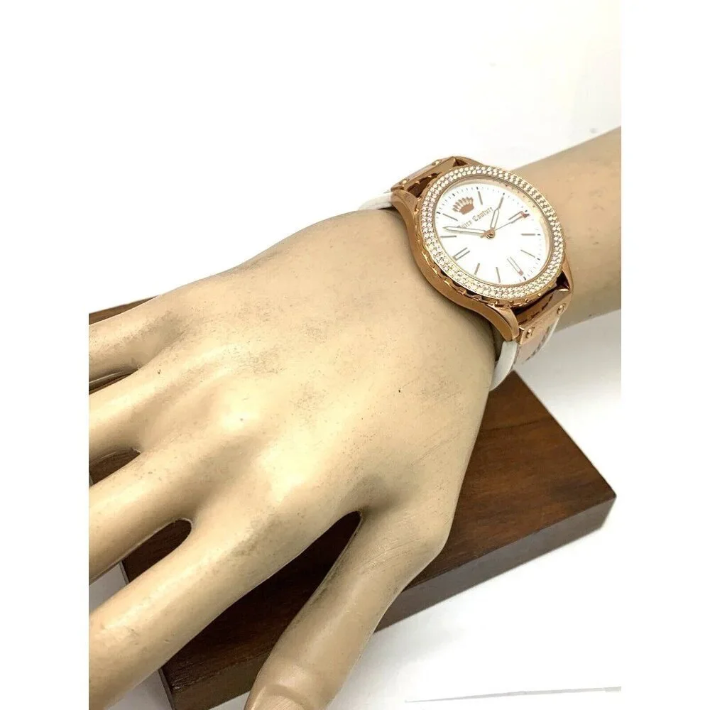 Juicy By Juicy Couture Women's Watch JC/1008 Quartz Rose Gold White Dial…